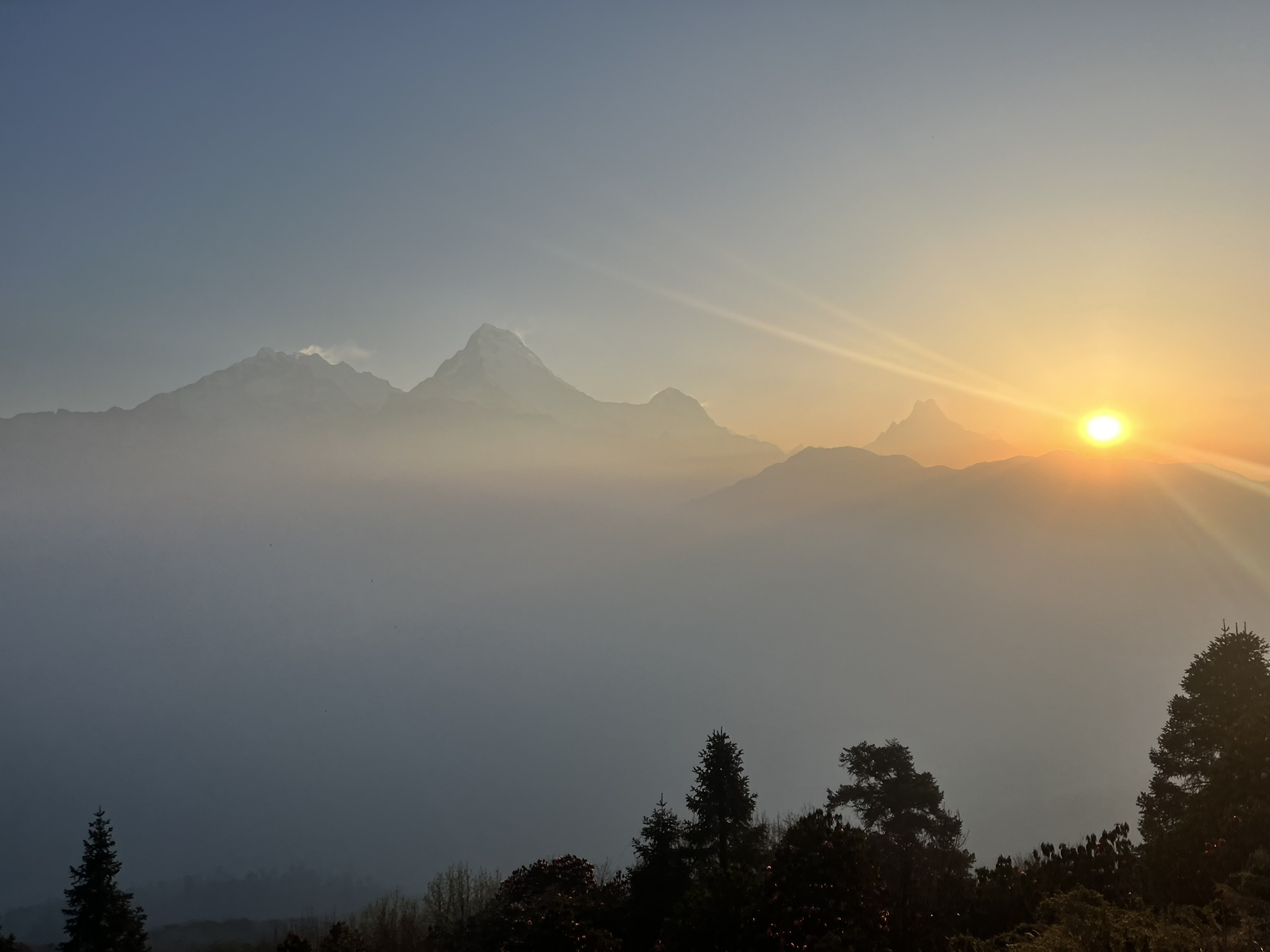 Summit at sunrise